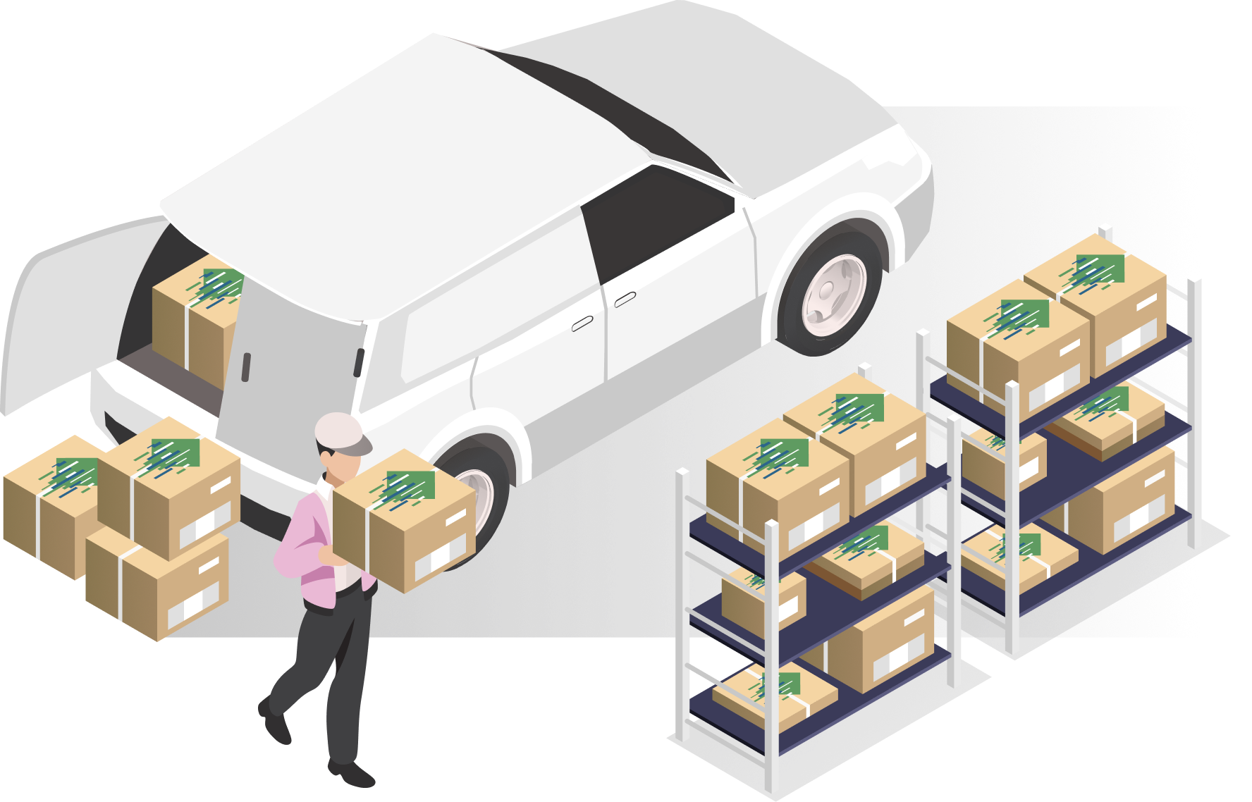 Image of delivery and storage